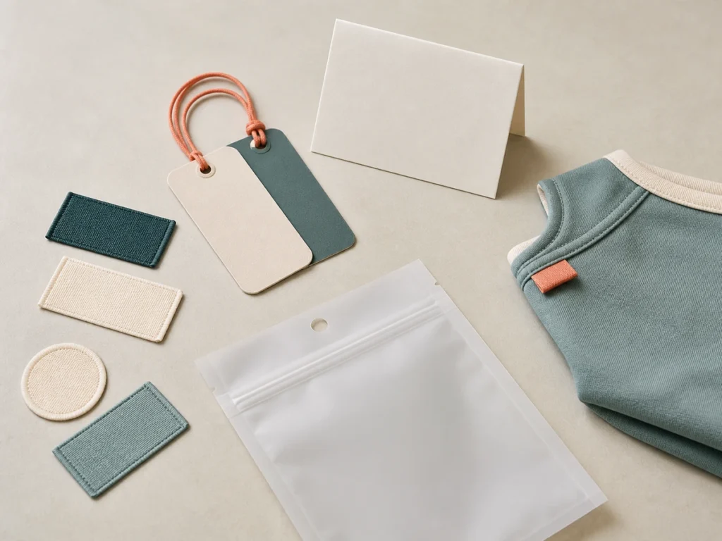 Pet apparel private label branding with labels hangtags and packaging materials